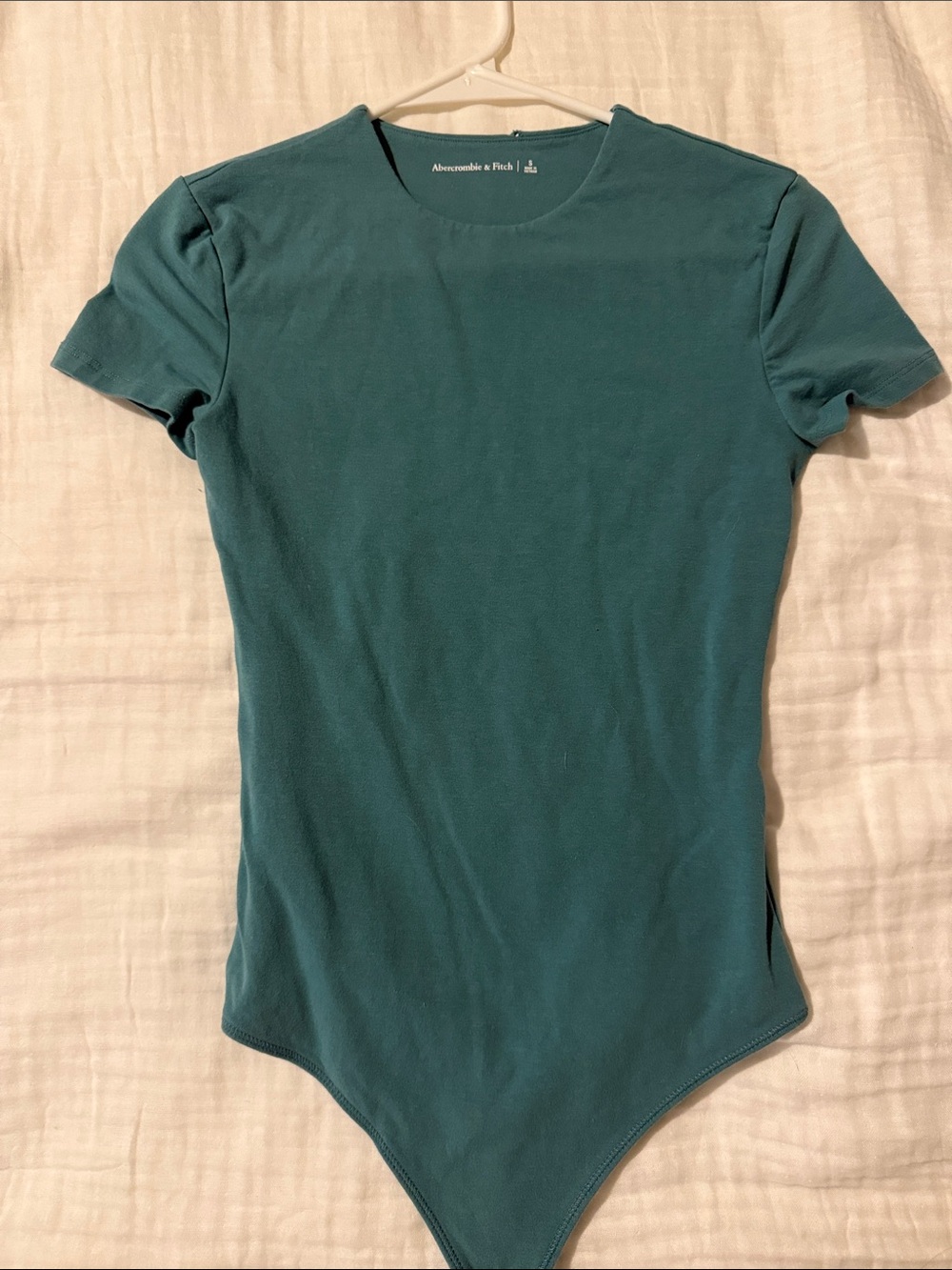 Abercrombie & Fitch Teal Short -Sleeve Crewneck Women’s Bodysuit Shirt